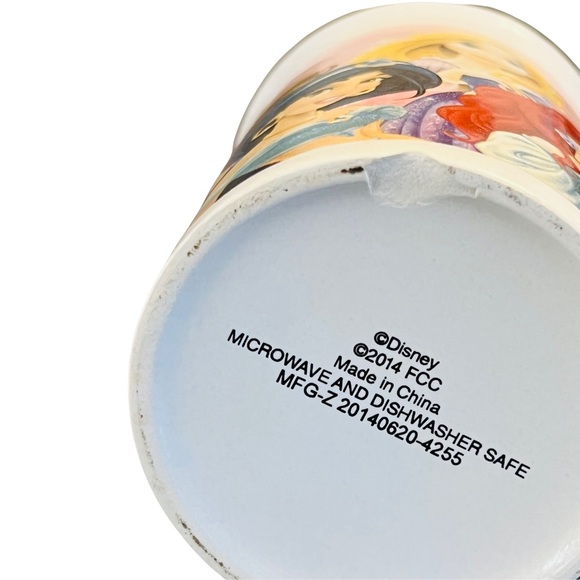 DISNEY MUGS Princess Ariel Belle Cinderella Aurora - Lot of 2 Mugs ~ 2014 - Picture 6 of 7